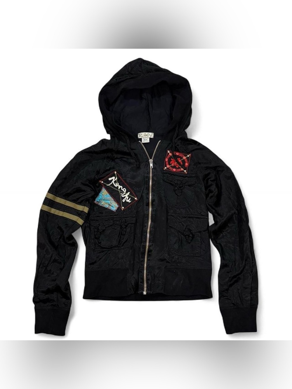 Kids Y2K Vintage Riley Asian Satin Hoodie